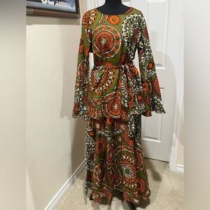 KaraChic by NF Multicolor TRIBAL PRINT TWO PIECES SET. ONE SIZE FITS MOST. NWOT